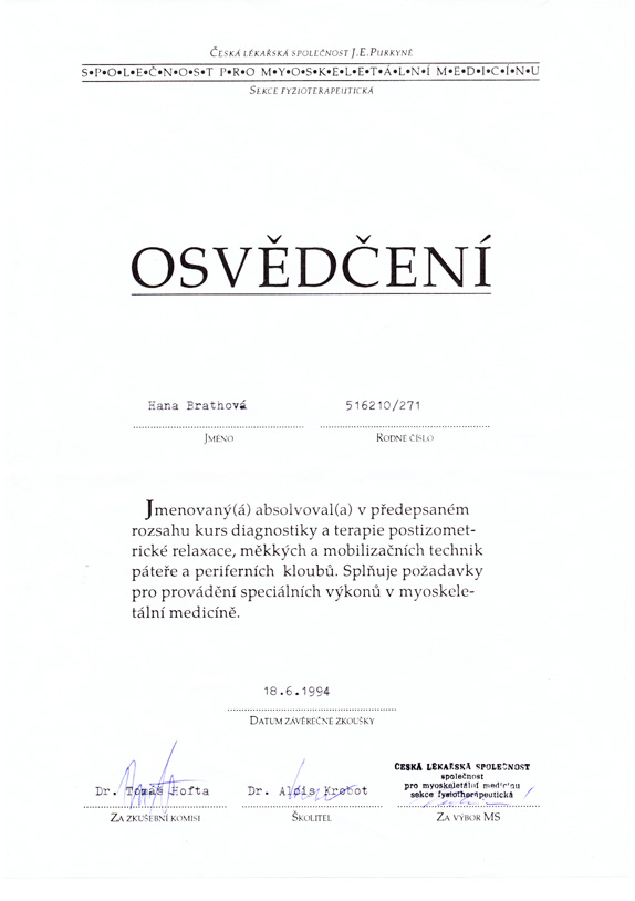 Osvdení CLS